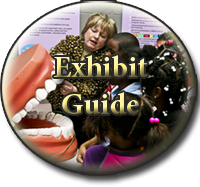 Menu button for exhibit guide