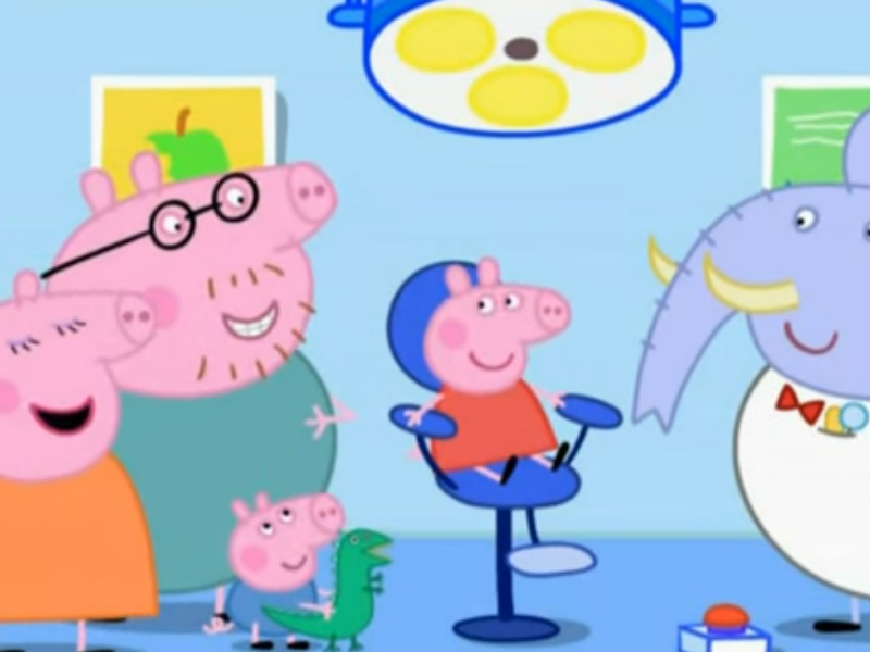 Link to [JocUrban]. (2012, Oct. 5). Peppa Pig - The Dentist (S2, Ep. 18). [Video File]. Retrieved from https://youtu.be/ZpR67q2l458