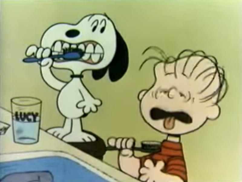 [iloveelmo1212]. (2012, Feb. 1). Tooth Brushing With Charlie Brown.wmv. [Video File]. Retrieve from https://youtu.be/UXvREOqe1_M?