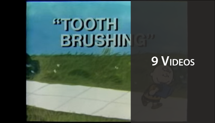 Teeth in Popular Culture playlist screen capture with 9 videos